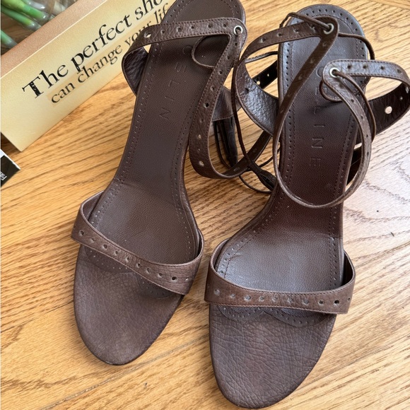 Celine Brown Leather Sandals - Size 39 made in Italy - Picture 9 of 13